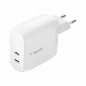 Belkin 40W Dual USB-C PD Wall Charger - White