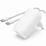 Belkin 67W PD 3.1 3 Port USB-C Wall Charger + USB-C/USB-C kábel 1m - White