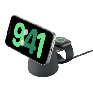 Belkin Boost Charge Pro 2-in-1 Wireless Charging Dock with Magsafe 15W - Charcoal