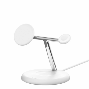 Belkin Boost Charge Pro 3-in-1 Magnetic Wireless Charging Stand with Qi2 15W - White