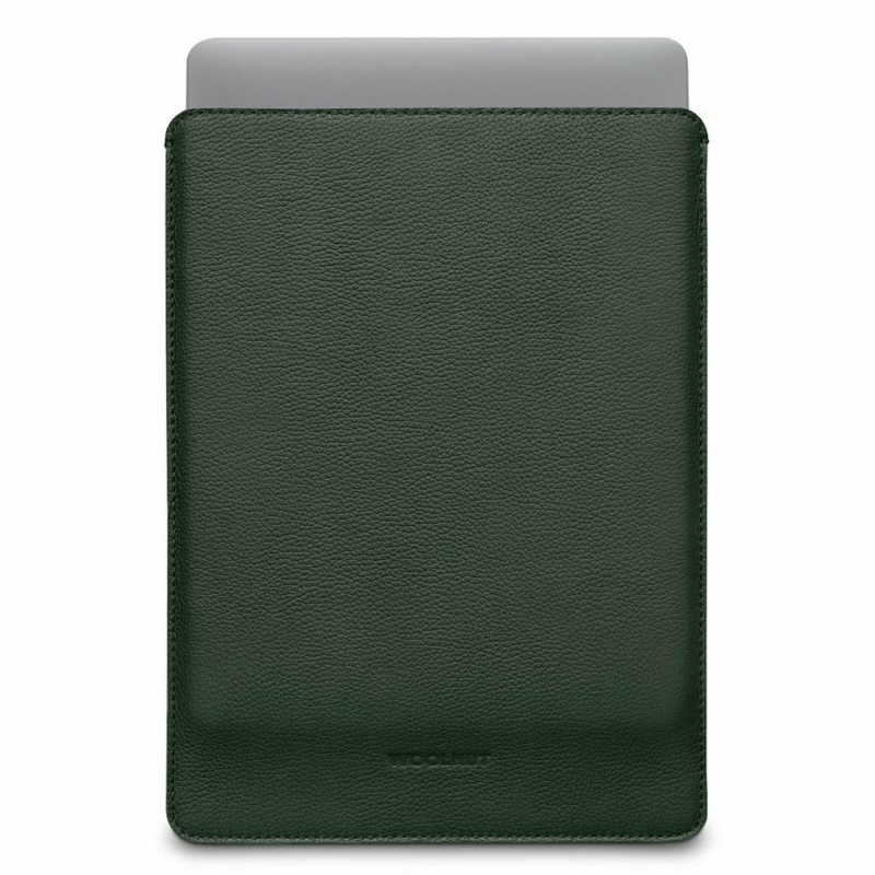 Woolnut Leather Sleeve for Macbook Pro 14 - Green