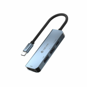Devia USB-C Hub Leopard Series 4-in-1 EC136 - Deep Gray