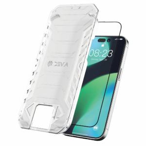 Devia ochranné sklo Van Series Anti-Static AT pre iPhone 14 Plus/13 Pro Max - Black Frame