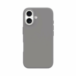 Devia kryt Nature Series Silicone Magnetic Case pre iPhone 16 - Gray White