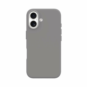 Devia kryt Nature Series Silicone Magnetic Case pre iPhone 16 - Gray White