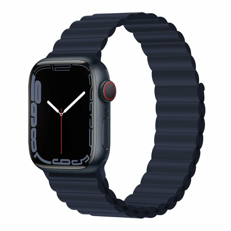 Devia remienok Deluxe Series Sport3 Silicone Magnet Band 44/45/46mm - Indigo