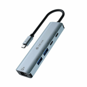 Devia USB-C Hub Leopard Series 5-in-1 EC701 - Deep Gray