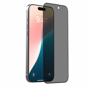 Devia ochranné sklo Van Series Privacy pre iPhone 16 Plus/15 Plus - Black Frame