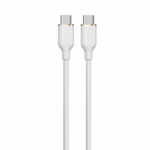 Devia kábel USB-C to USB-C Jelly Series Silicone Cable 1.2m - White