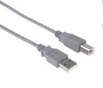 OEM KABEL USB A-B 2.0m 2.0 480Mb/s - šedý High Quality