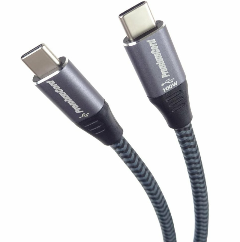 PremiumCord Kabel USB-C samec - USB-C samec