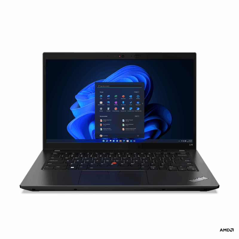Lenovo ThinkPad L14 G4 Ryzen5 Pro 7530U 8GB 512GB-SSD 14.0"FHD IPS AG IntegRadeon Win11Pro Black