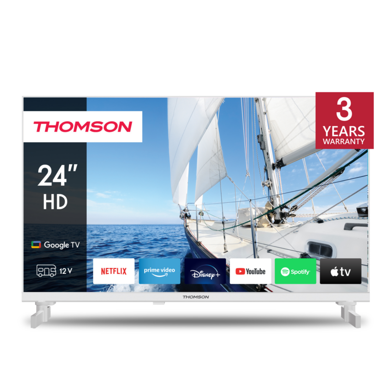 Thomson 24HG2S14CW - Google TV 24" HD White 12V