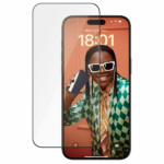 PanzerGlass ochranné sklo UWF Ceramic Protection pre iPhone 15 Pro Max - Black Frame