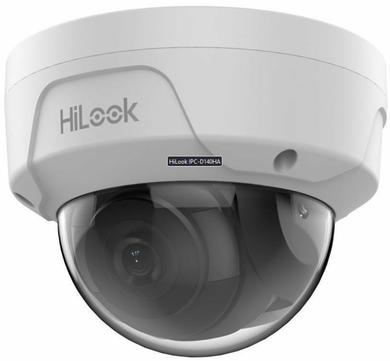 HiLook powered by Hikvision IP kamera IPC-D140HA/ Dome/ rozlišení 4Mpix/ objektiv 2.8mm/ Motion Detection 2.0/ krytí IP67/ IK10/ I