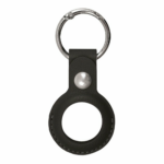 Xqisit puzdro NP Faux Leather Keyring pre AirTag - Black