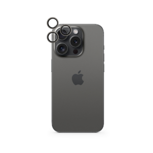 Epico Aluminium Lens Protector for Apple iPhone 15 Pro / 15 Pro Max - čierny titan