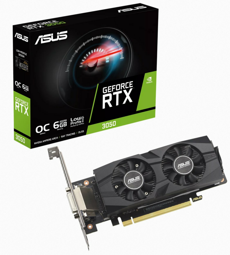 ASUS GeForce RTX 3050 Low Profile BRK OC 6G