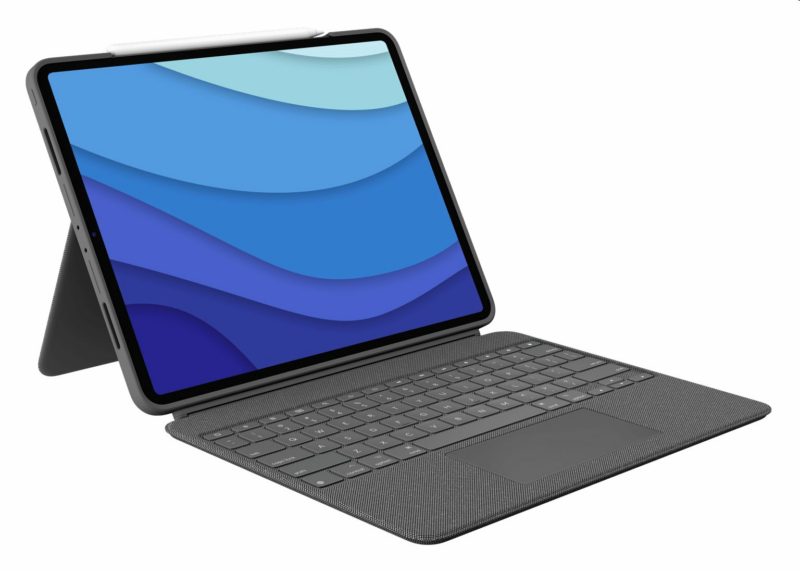 Logitech COMBO TOUCH pre iPad Pro 12.9"  (5. a 6. gen.) - šedá - US
