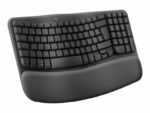 Logitech WAVE - bezdrôtová ergonomická klávesnica - CZ/SK - grafitová