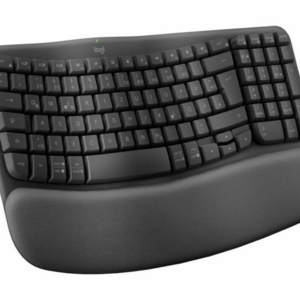 Logitech WAVE - bezdrôtová ergonomická klávesnica - CZ/SK - grafitová
