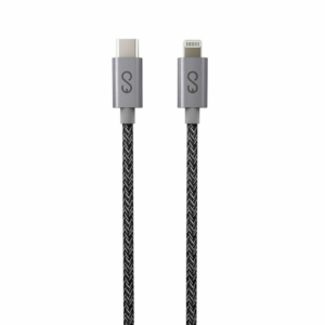 iStores by EPICO FABRIC BRAIDED CABLE USB-C to Lightning 1.2m - space grey