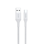 iStores by Epico Braided Cable 1.2m USB-C to USB-A - biely