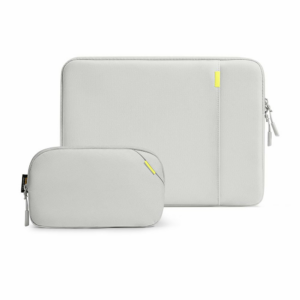 Tomtoc puzdro Recycled Sleeve with Pouch pre Macbook Pro 14" M1/M2/M3/M4 - Gray