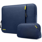 Tomtoc puzdro Recycled Sleeve with Pouch pre Macbook Pro 16" M1/M2/M3/M4 - Navy Blue