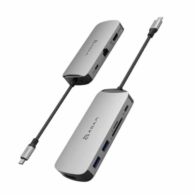 Adam Elements CASA X DP USB-C 8K 10-in-1 Hub  - Grey