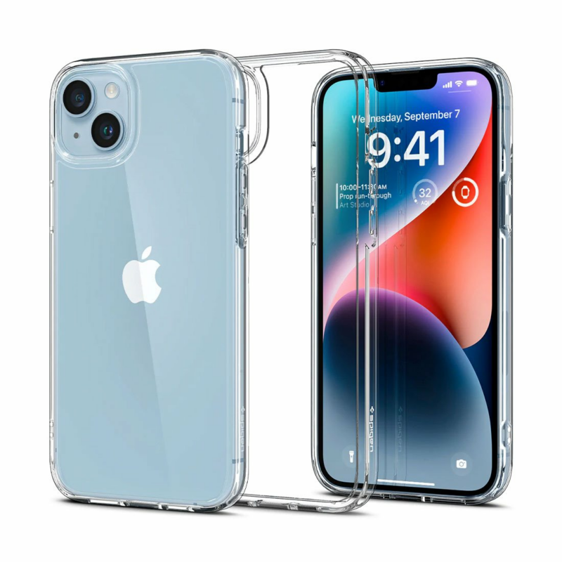 Spigen kryt Ultra Hybrid pre iPhone 14 - Crystal Clear