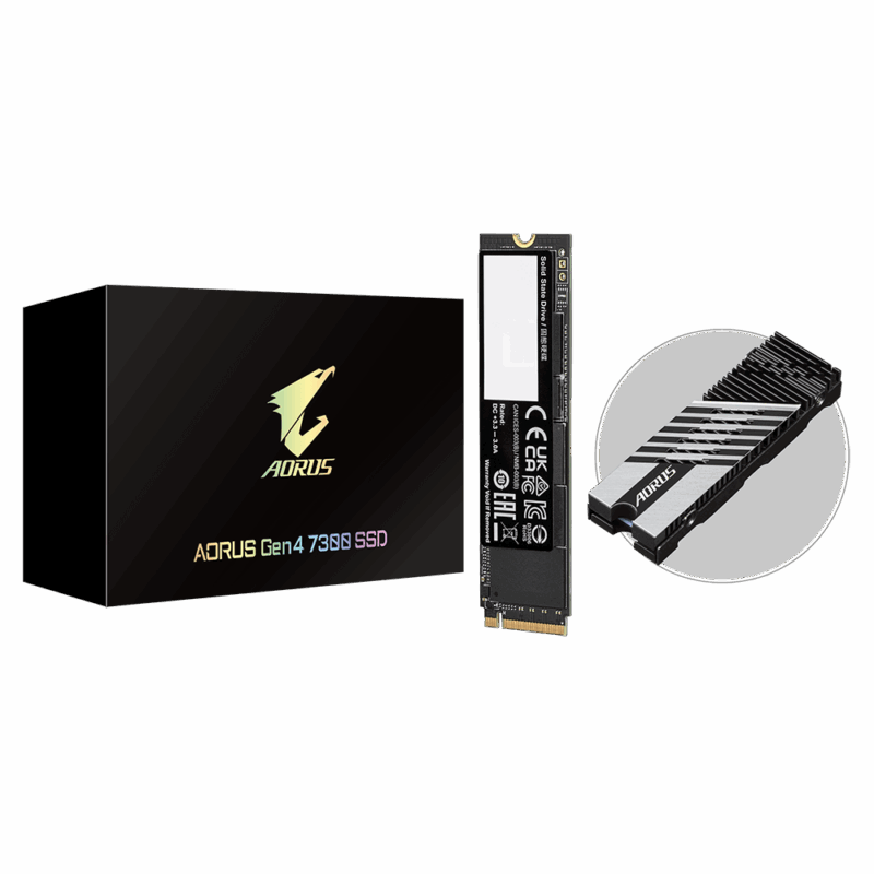 Gigabyte AORUS 7300 SSD 1TB M.2 NVMe Gen4 (PS5 Ready) 7300/6000 MBps