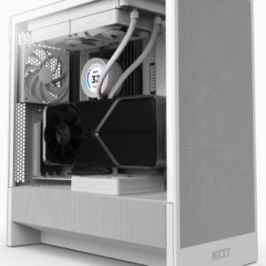 NZXT case H5 Flow / 2x120 mm fan / mesh / White
