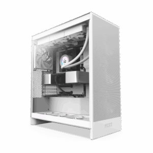 NZXT case H7 Flow / 2x 120 mm fan / tempered glass / mesh panel / white
