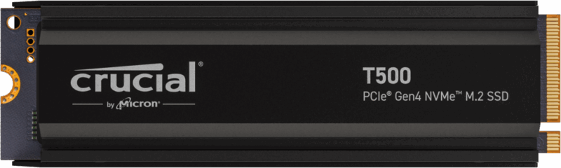 Crucial SSD T500 1TB M.2 NVMe Gen4 7300/6800 MBps with Heatsink