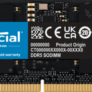 Crucial 16GB SODIMM DDR5 4800 CL40