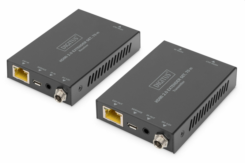 ROLINE Predĺženie HDMI cez 1xTP cat6 do 50m s lokálnym monitorom "loop out"