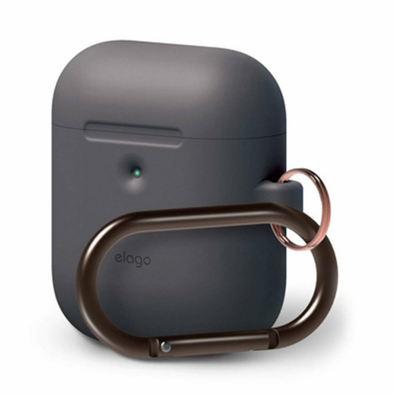 Elago Airpods 2 Silicone Hang Case - Dark Gray