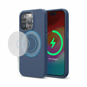 Elago kryt Silicone Case Magsafe pre iPhone 15 Pro - Jean Indigo