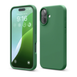 Elago kryt Silicone Case pre iPhone 16 - Alpine Green