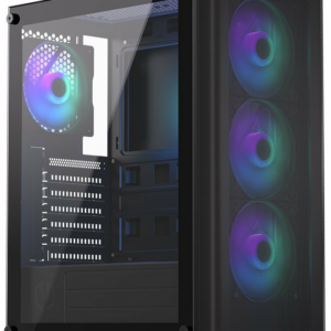 ENDORFY case Ventum 200 aRGB / 4x120mm PWM aRGB fan / 2xUSB / tvrdené sklo / čierna