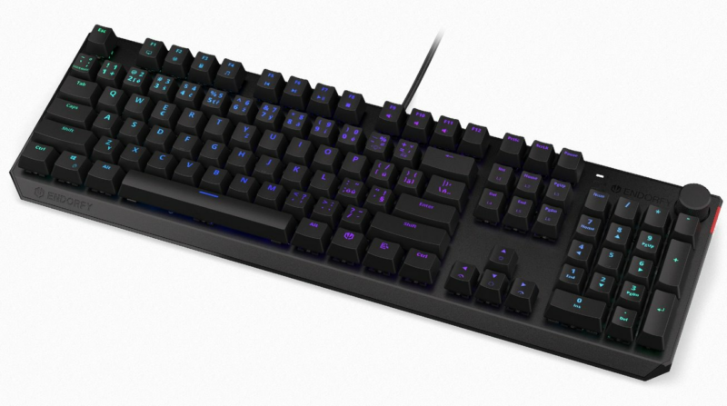 ENDORFY herná klávesnica Thock Red / red sw. / drôtová / mechanická / CZ / SK layout / čierna RGB