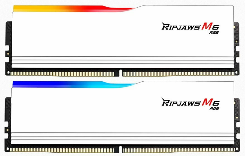 G.SKILL 32GB kit DDR5 6400 CL32 Ripjaws M5 RGB white