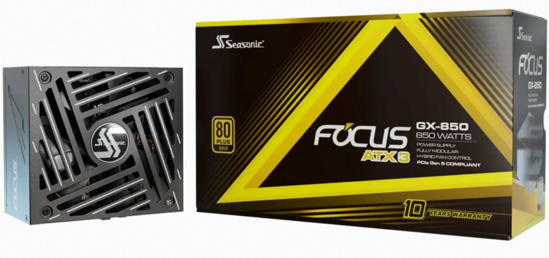 Seasonic FOCUS GX GOLD 850W V4 ATX 3.1