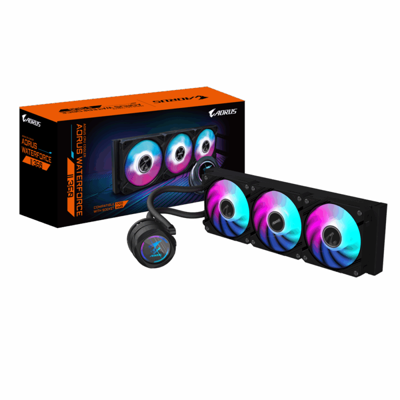 Gigabyte AORUS AIO liquid cooler CPU WATERFORCE II 360