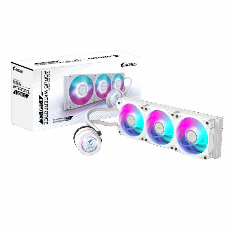 Gigabyte AORUS AIO liquid cooler CPU WATERFORCE II 360 ICE