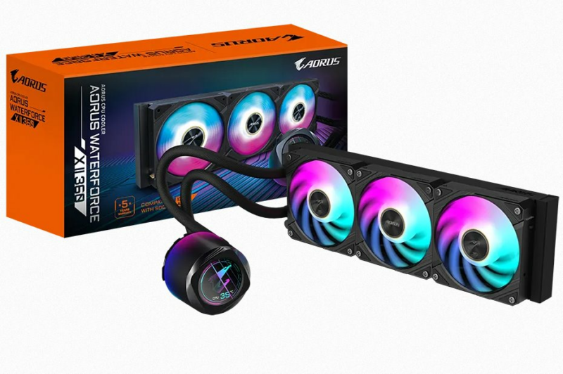 Gigabyte AORUS AIO liquid cooler CPU WATERFORCE X II 360