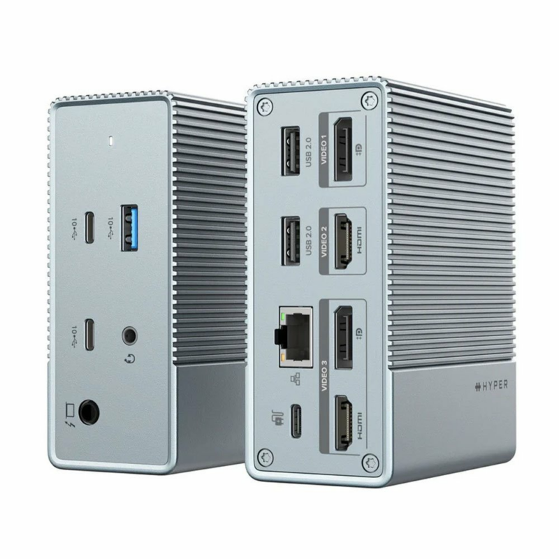 Hyper HyperDrive 12-in-1 USB-C Docking Station Gen 2 - Silver