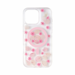 iDeal Fashion Clear Case MagSafe iPhone 13/14/15 Cherry Blossom