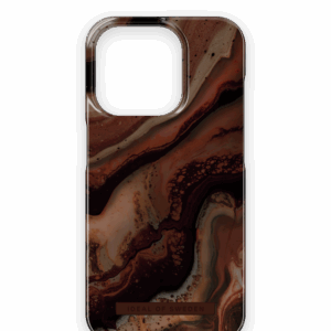 iDeal Fashion Case MagSafe iPhone 15 Pro Dark Amber Marble